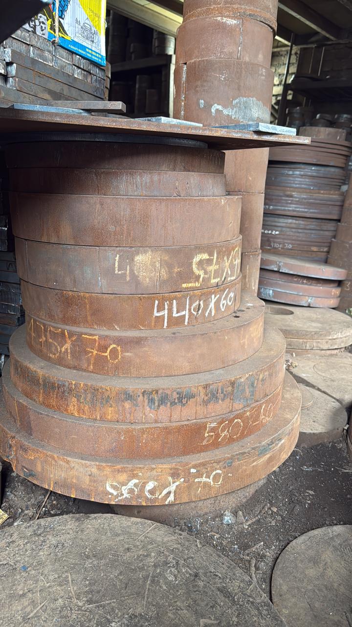 MS Plate stock with cut sizes marked